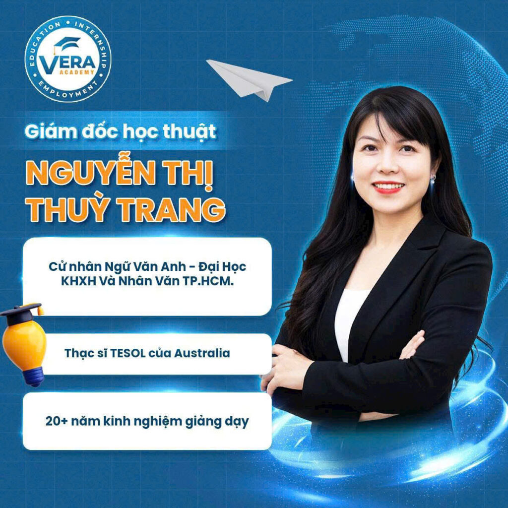 Giáo viên Nguyễn Thị Thùy Trang - Giám đốc học thuật - Giáo viên tiếng Anh tại Vera Academy